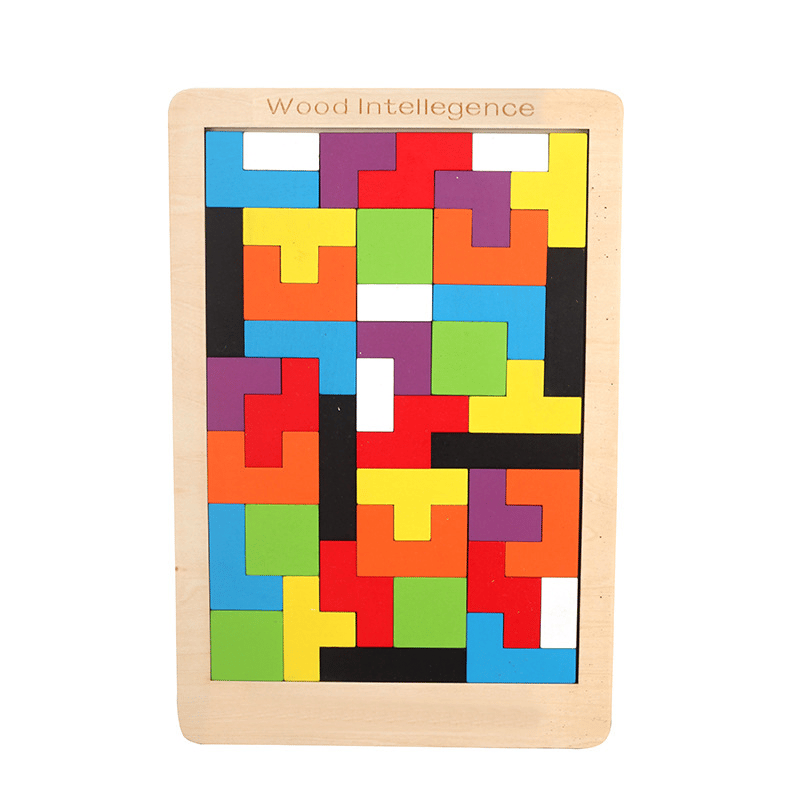 🔥Wooden Stick Game, Colorful Educational Toy for Cognitive Development & Focus Training, Includes Mixed Colors Sticks and one-level Puzzle