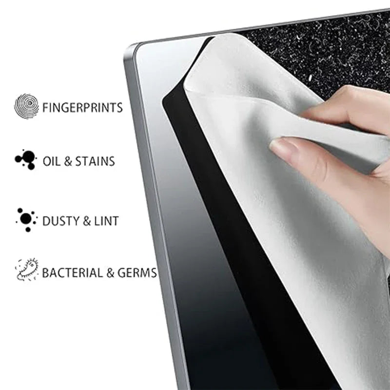 Microfiber Dustproof Cleaning Cloth Notebook Keyboard Cover Laptop Screen Cleaner Kit for MacBook Pro 13/15/16 Inch