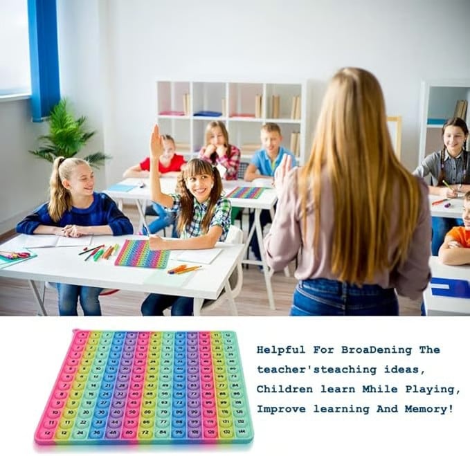 🎯12x12 Multiplication Table Board Game – Portable Math Practice and Learning Toy for Kids
