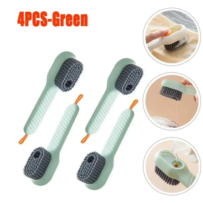 Fashion Multifunction Shoe Brush Soft Bristled Liquid Filled Up Wash Shoe Cleaning House Accessories Clean Kitchen Tools