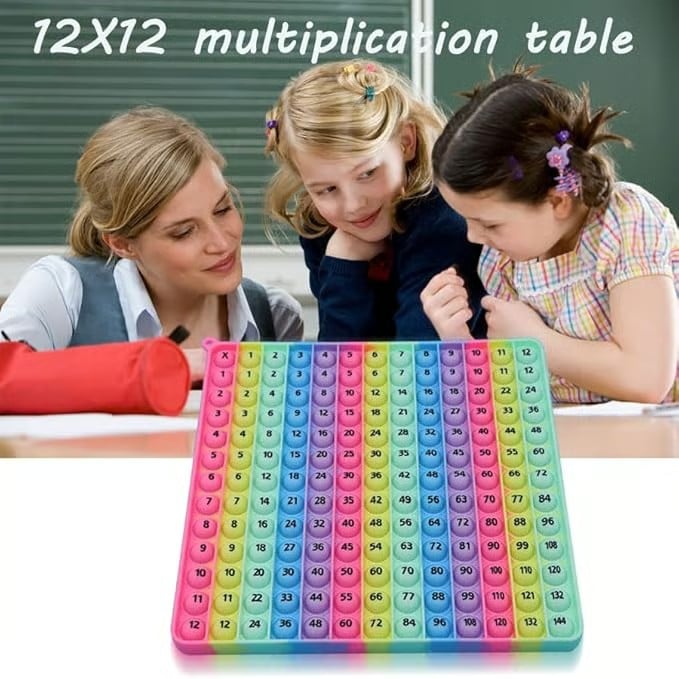 🎯12x12 Multiplication Table Board Game – Portable Math Practice and Learning Toy for Kids