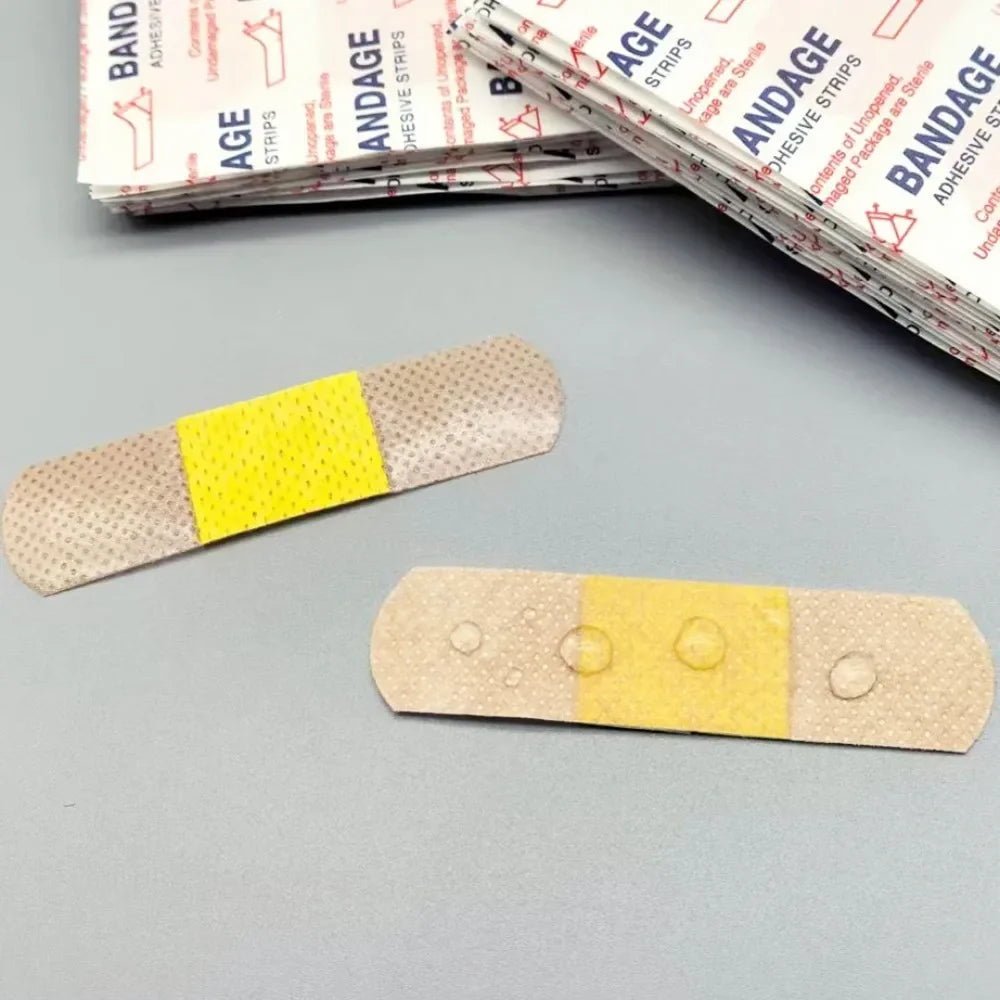 Band-Aids Waterproof Breathable Cushion Adhesive Plaster Wound Hemostasis Sticker Band First Aid Bandage Medical Gauze