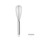 LMETJMA 8" 10" 12" Egg Whisk Stainless Steel Egg Whisk Kitchen Wire Balloon Whisk Milk Egg Beater Egg Mixing Mixer Tools KC0231
